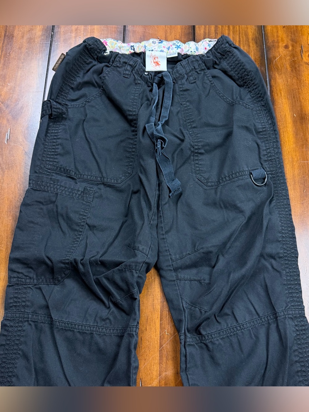 koi Black Women’s Utility Cargo Pants with Drawstring - Picture 4 of 9